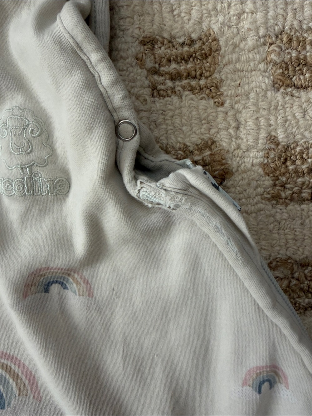 4 Season® Ultimate Toddler Sleep Bag, Merino Wool & Organic Cotton in Rainbow - Picture 3 of 11